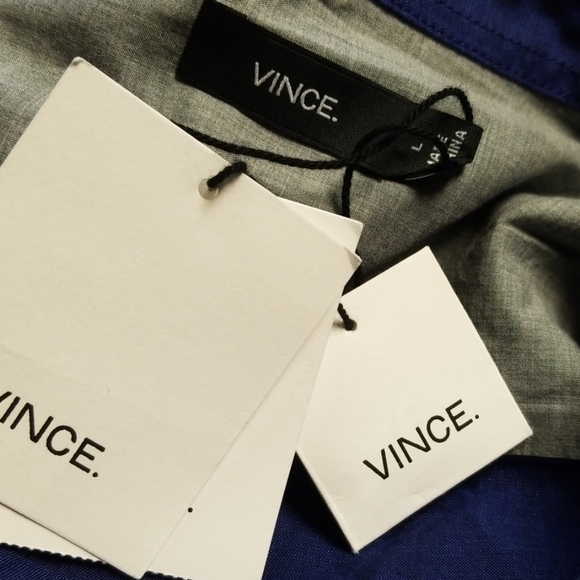 Vince Washed Linen Slim Fit Sport Shirt - Picture 8 of 9